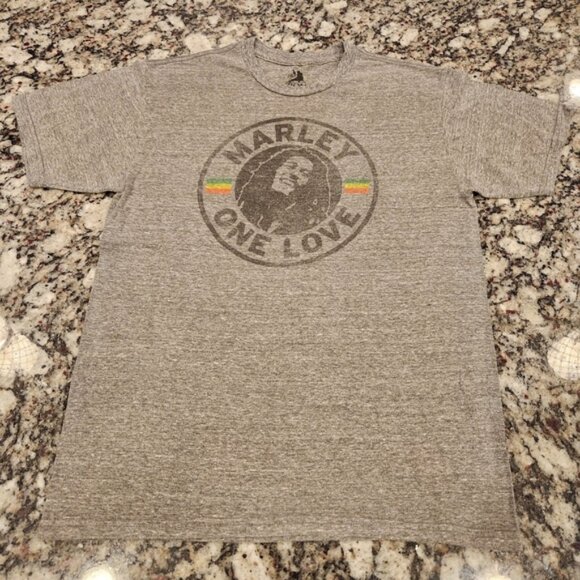 Marley One Love Grey Tee - Picture 1 of 5